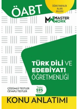 Öabt Türk Dili Edebiyatı Öğretmenliği Konu Anlatımı Masterwork