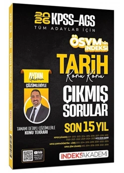 2026 Kpss Ags Tarih Son 15 Yıl Konu Konu Çıkmış Sorular İndeks Akademi