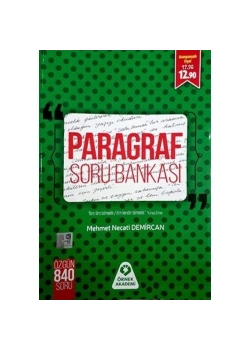 Örnek Akademi Paragraf Soru Bankası