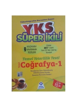 Yks Süper İkili Tyt Coğrafya-1   Ö Akademi