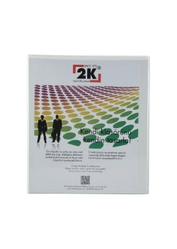 2K Cepli Firma Klasörü 3 CM, 4 Halkalı Klasör Beyaz