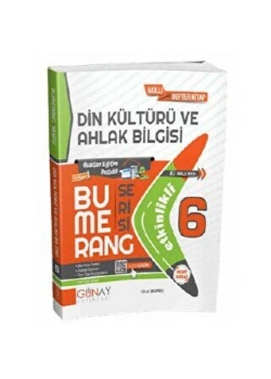 Günay 6.Sınıf Bumerang Din Kültürü Etkinlikli Akıllı Defter Kitap