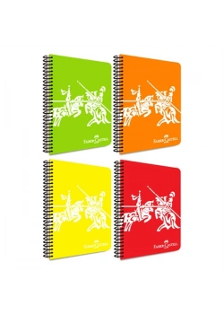 Faber Castell Defter Knights Neon Pp Kapak Spiralli 80 Yaprak Çizgili 5075000451000