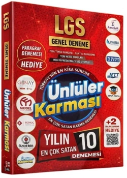 8.Sınıf Lgs Yılın En Çok Satan 10 Denemesi Ünlüler Karması