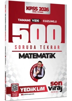 Kpss 2026 Matematik 500 Soruda Tekrar Video Çözümlü Son Viraj Yediiklim