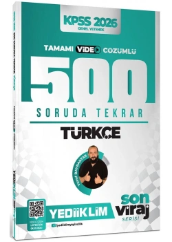 Kpss 2026 Gy Türkçe 500 Soruda Tekrar Video Çözümlü Son Viraj Yediiklim