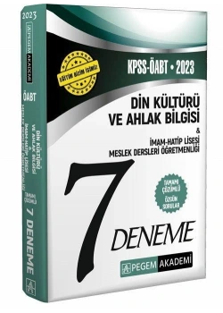 Pegem 2023 Kpss Öabt Din Kültürü Öğretmenliği 7 Çözümlü Deneme