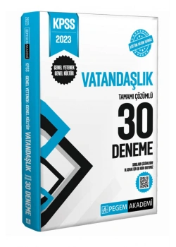 Pegem 2023 Kpss Vatandaşlik 30 Çözümlü Deneme
