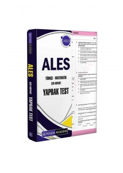 Pegem 2023 Ales Türkçe Matematik Yaprak Test
