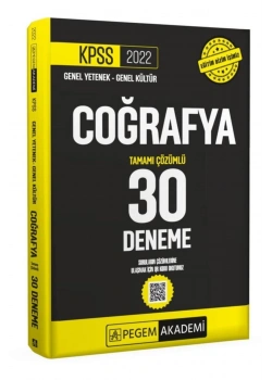 Pegem 2022 Kpss Coğrafya 30 Çözümlü Deneme