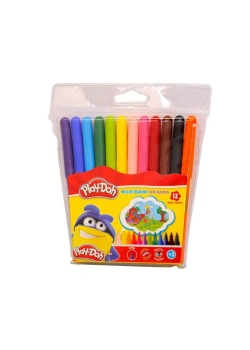 Play-Doh Keçeli Kalem 2 Mm. 12 Renk Pvc Ke005