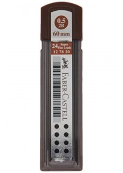 Faber Super Fine Min 0.7Mm 2B 75Mm (24 Min/Tüp) 5090127775