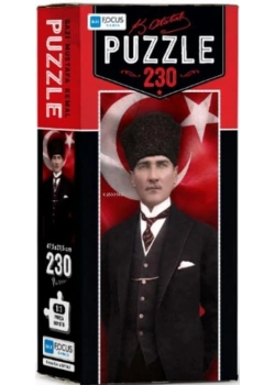 Blue Focus Kutulu 230 Parça Puzzle Gazi M.K.Atatürk Mavi Lale