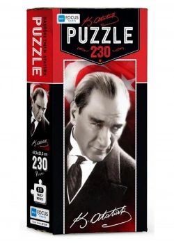 Blue Focus Kutulu 230 Parça Puzzle Atatürk  Mavi Lale