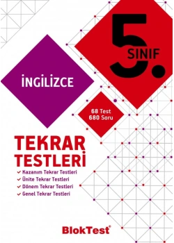Bloktest 5.Sınıf İngilizce Tekrar Testleri