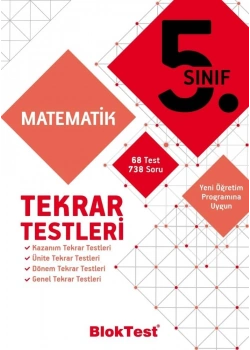 Bloktest 5.Sınıf Matematik Tekrar Testleri