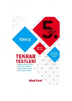 Bloktest 5.Sınıf Türkçe Tekrar Testleri