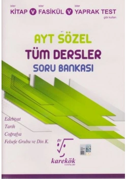 Karekök Ayt Sözel Tüm Dersler Soru Bankası