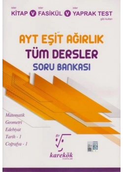 Karekök Ayt Eşit Ağırlık Tüm Dersler Soru Bankası