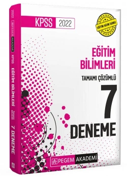 Pegem Kpss Eğitim Bilimleri 7 Çözümlü Deneme