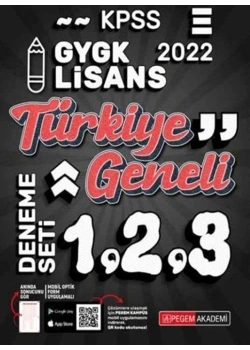 Pegem Kpss 2022 Gy Gk Lisans Türkiye Geneli Deneme 1-2-3