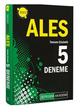 Pegem 2022 Ales 5 Çözümlü Deneme