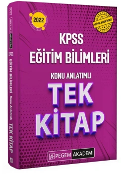 Pegem Kpss 2022 Eğitim Bilimleri Konu Anlatimli Tek Kitap