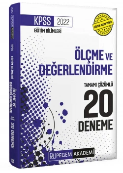 Pegem Kpss 2022 Eğitim Bilimleri Ölçme Değerlendirme 20 Deneme