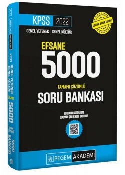 Pegem Kpss 2022 Gy Gk Efsane 5000 Çözümlü Soru Bankası