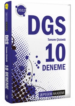 Pegem 2022 Dgs 10 Çözümlü Deneme