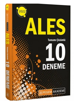 Pegem Ales Çözümlü 10 Deneme 2022