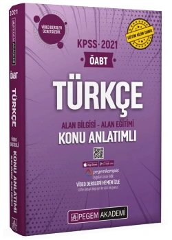 Pegem 2021 Öabt Türkçe Konu Anlatımlı