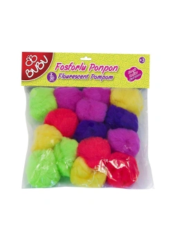 Bu-Bu Fosforlu Ponpon 3Cm 50Li Karma