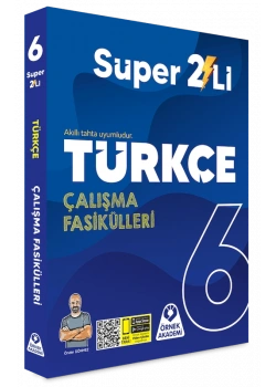 6.Sınıf Türkçe Süper 2 li Çalışma Fasikülleri Ödev Soru Bankası Örnek akademi