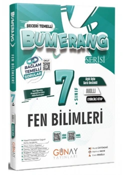 7.Sınıf Fen Bilimleri Bumerang Akıllı Etkinlikli Kitap Günay Yayınları