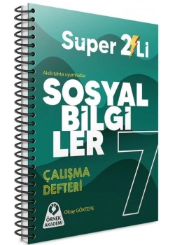 7.sınıf Sosyal Bilgiler Süper 2 li Çalışma Defteri Soru Bankası Örnek Akademi
