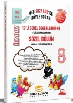 8.Sınıf Sözel Bölüm İlk Doz 12 li Genel Değerlendirme Sınavı 2027 Lgs Sinan Kuzucu