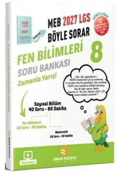 8.Sınıf Lgs Fen Bilimleri Soru Bankası Meb Böyle Sorar 2027 Lgs Sinan Kuzucu