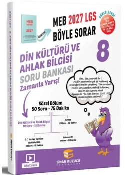 8.Sınıf Din Kültürü Ahlak Bilgisi Soru Bankası 2027 Lgs Meb Böyle Sorar Sinan Kuzucu