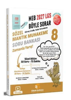 8.Sınıf Sözel Mantık Muhakeme Soru Bankası 2027 Lgs Meb Böyle Sorar Sinan Kuzucu