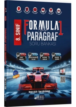 8.Sınıf Paragraf Soru Bankası Formula 1 Serisi Son Vraj yayınları