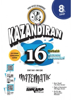 8. Sınıf 1.Dönem Matematik 16 Haftalik Denemeler