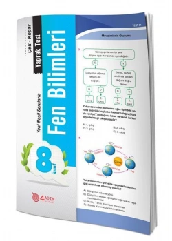 8. Sınıf Fen Bilimleri Yaprak Test 4 Adım
