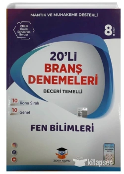 8.Sınıf Fen Bilimleri 20 Branş Denemesi Zeka Küpü