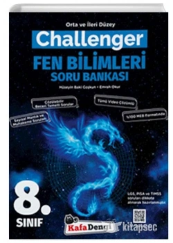 8.Sınıf Fen Bilimleri Soru Bankası Challenger Orta İleri Düzey Kafadengi