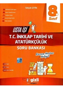 8.SINIF İNKİLAP TARİHİ USTA İŞİ SORU BANKASI GİZLİ YAYINLARI