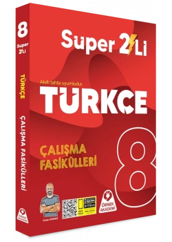 8.Sınıf Türkçe Süper 2 li Çalışma Fasikülleri Paragraf Soru Bankası Örnek akademi