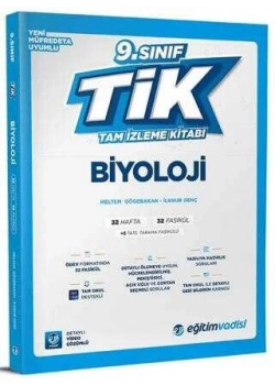 9.Sınıf Biyoloji Tam İzleme Kitabı Eğitim Vadisi