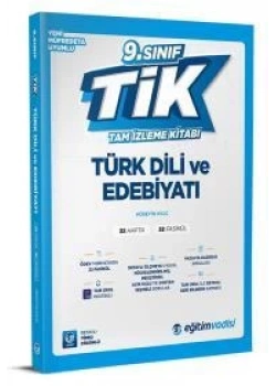 9.Sınıf Türk Dili Edebiyatı Tam İzleme Kitabı Eğitim Vadisi