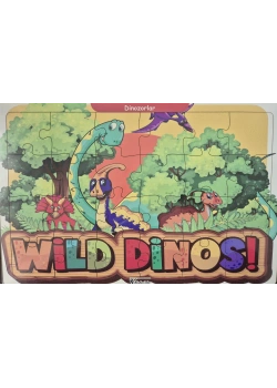 Ahşap Puzzle 24x30 cm 24 Parça Dinozorlar